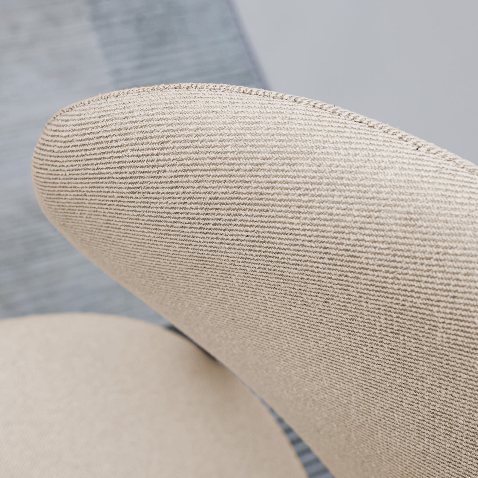 Beige Cotton-Linen Fabric Upholstered Dining Chair With Black Solid Wood Legs, Armless Chair Set Of 4 For Kitchen, Restaurant, Living, Meeting Room_maomaolike.com